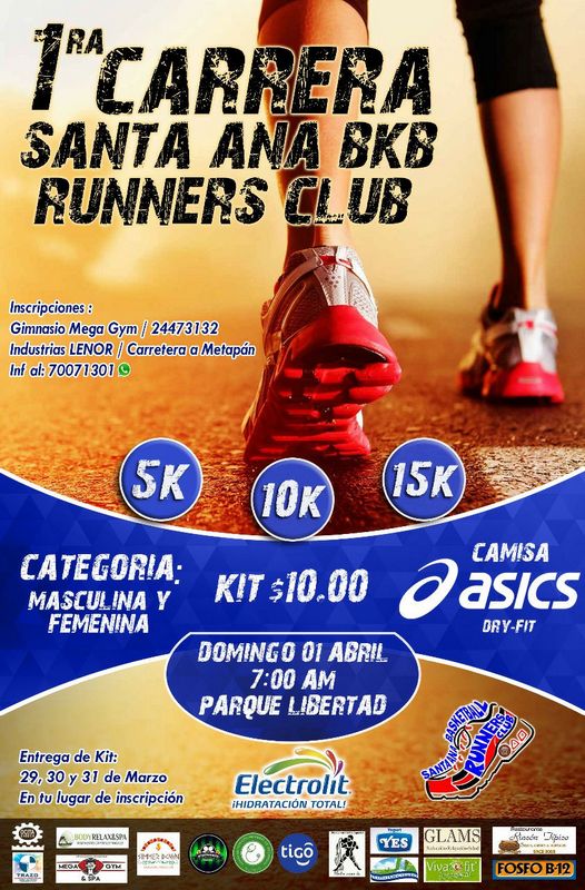 Carrera Santa Ana BKB Runners Club